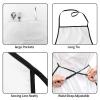 IUBBKI Mystical Stars Sun Eyes Moon Black Apron for Women and Men with Pockets view 3