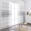 Homxi Semi-Sheer Curtains, 2-Piece Set, Gray White Vintage Floral Print, 42 x 96 in view 2
