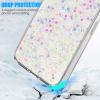 Kewmayer Glitter Case for iPhone 12 Pro Max, Clear TPU Shockproof Cover view 3