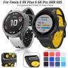 AEMALL Silicone Watch Band for Garmin Fenix 6/6S/6X Pro, 5X, 5, 5 Plus, 3 HR, 935 and S60, 22 mm, Agate view 2