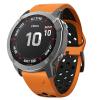 AEMALL Silicone Watch Band for Garmin Fenix 6/6S/6X Pro, 5X, 5, 5 Plus, 3 HR, 935 and S60, 22 mm, Agate view 3