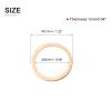 DTGN 25 x 31 x 1 mm Flat Copper Sealing Washers, 10-Pack, for M24 Bolts view 2
