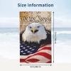 NOLACE Patriotic Bald Eagle with American Flag Beach and Yoga Towel, Quick-Drying Microfiber Travel Towel view 2