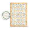 24 Eucalyptus “So Glad You’re Here” Stickers, 4 cm view 1
