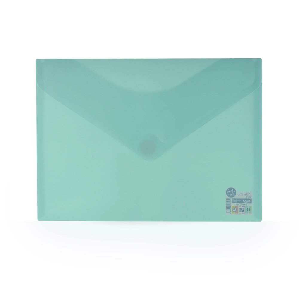 Office Box File Folder with Hook-and-Loop Closure, A4+/Folio, Ref. 90105, Blush Pastel Soft-Touch, 10-Pack