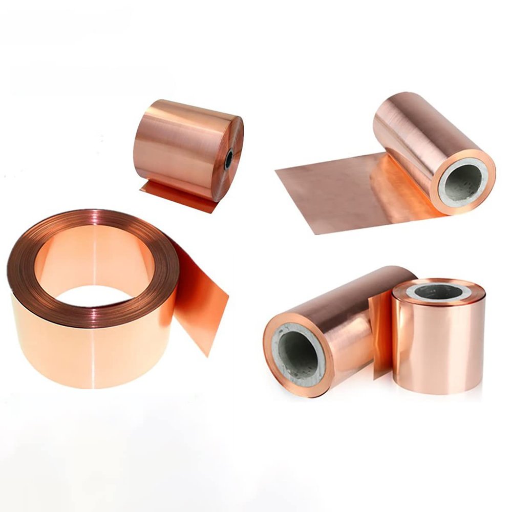 STORKY 1 m T2 Copper Sheet Tape Roll, Pure Copper Plate, 0.05–0.3 mm Ultra-Thin Copper Foil Strip for Grounding Conductive Heat Sinks (Thickness: 0.1 mm, Width: 50 mm)