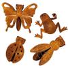 Blümelhuber Set of 4 Weather-Resistant Metal Rust Fence Figures view 1