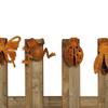 Blümelhuber Set of 4 Weather-Resistant Metal Rust Fence Figures view 2
