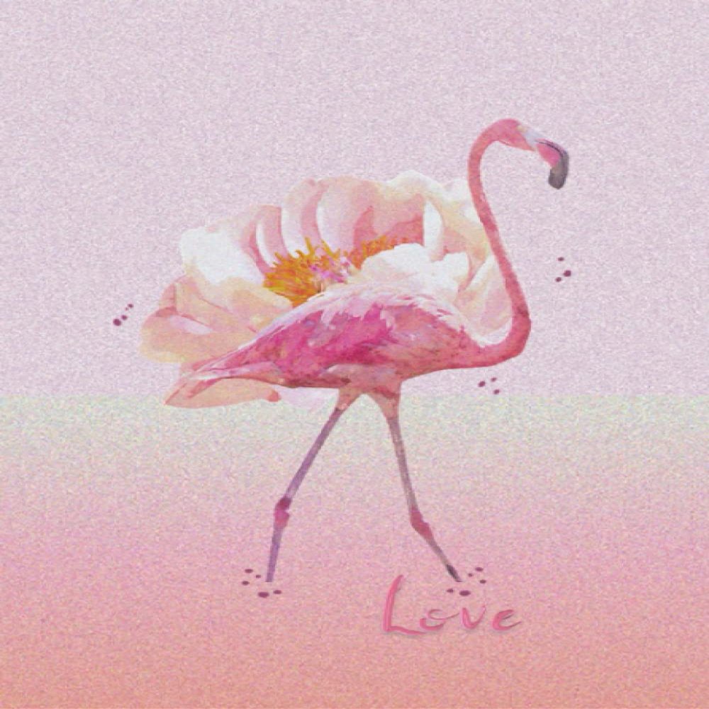 LOVE: AMAMI FAI, PINK FLAMINGO JOURNAL WITH CRISP WHITE LINED PAGES | BEAUTIFUL 6 x 9 WRITING GIFT FOR WOMEN