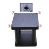Speaker Stand Floor Stand Audio Thick Desktop Speaker Base Sound Mount Stand with Spikes and Pads for Bookshelf Speakers (Size: 40-C) view 4