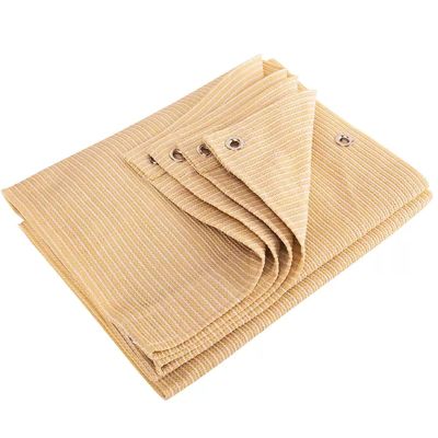 MGTCAR Beige Privacy Screen Fence, Heavy-Duty Mesh Cover, 2 x 1.5 m