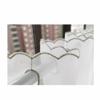 BIRLD White Tulle Café Curtain, Semi-Sheer Short Curtain with Daisy Pattern, Pink, 42 x 230 cm view 2