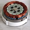 400W 3-Phase Gearless Permanent Magnet Generator, 12V/24V, Low-Speed, NdFeB AC Generator with Base view 4