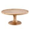 Round Wooden Cake Stand Serving Tray, M view 1