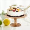 Round Wooden Cake Stand Serving Tray, M view 4