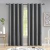 ADOORO 2-Piece Blackout Curtain Set with Eyelets, Dark Gray, 280 x 160 cm (W x H) view 1