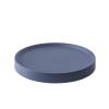 Mkuha Round Plastic Plant Caddy with Hidden Wheels and Water Storage, Gray, 31 cm view 1