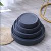 Mkuha Round Plastic Plant Caddy with Hidden Wheels and Water Storage, Gray, 31 cm view 4