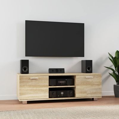 LIFTRR TV Cabinet, Sonoma Oak, 120 x 40.5 x 35 cm, Engineered Wood