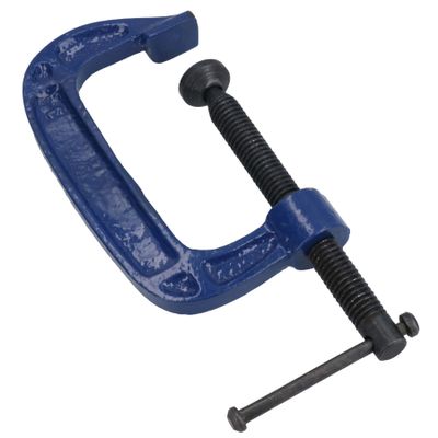 75 mm Cast-Iron G-Clamp, Screw-Type Quick Clamp, 1 pc