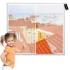 Magnetic Insect Screen Curtain 130 x 130 cm, White view 1