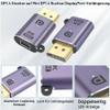 QIANRENON DP to Mini DisplayPort Adapter, 8K@60Hz DP 1.4 Male to Mini DP Female, 2-Pack view 4
