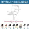 Stretch Bar Stool Covers with Backrests, 1/2/4/6-Pack, Washable view 2