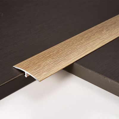 LXLZYXSF T-Shape Aluminum Floor Transition Strip, Wood Grain, 4 cm Wide, 135 cm (Color E)