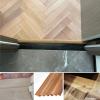 LXLZYXSF T-Shape Aluminum Floor Transition Strip, Wood Grain, 4 cm Wide, 135 cm (Color E) view 2