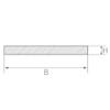 Stainless Steel Flat Bar 1.4310, 50 x 1 mm, 250 mm Cut Length view 2