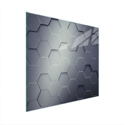 DarHaus 15.7 x 11.8 in. Glass Stovetop Cover, One-Piece, Gray Pattern