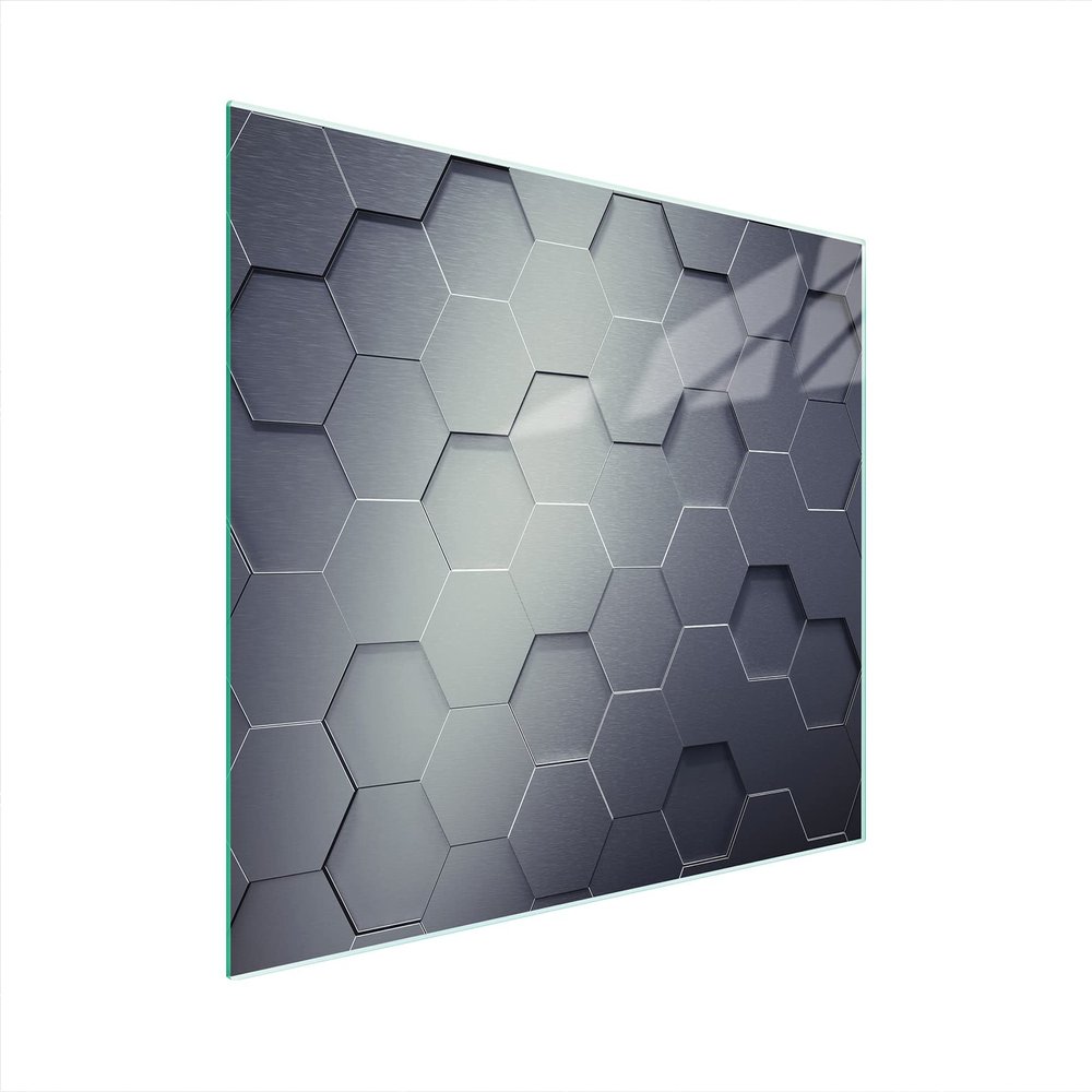 DarHaus 15.7 x 11.8 in. Glass Stovetop Cover, One-Piece, Gray Pattern