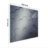 DarHaus 15.7 x 11.8 in. Glass Stovetop Cover, One-Piece, Gray Pattern view 3