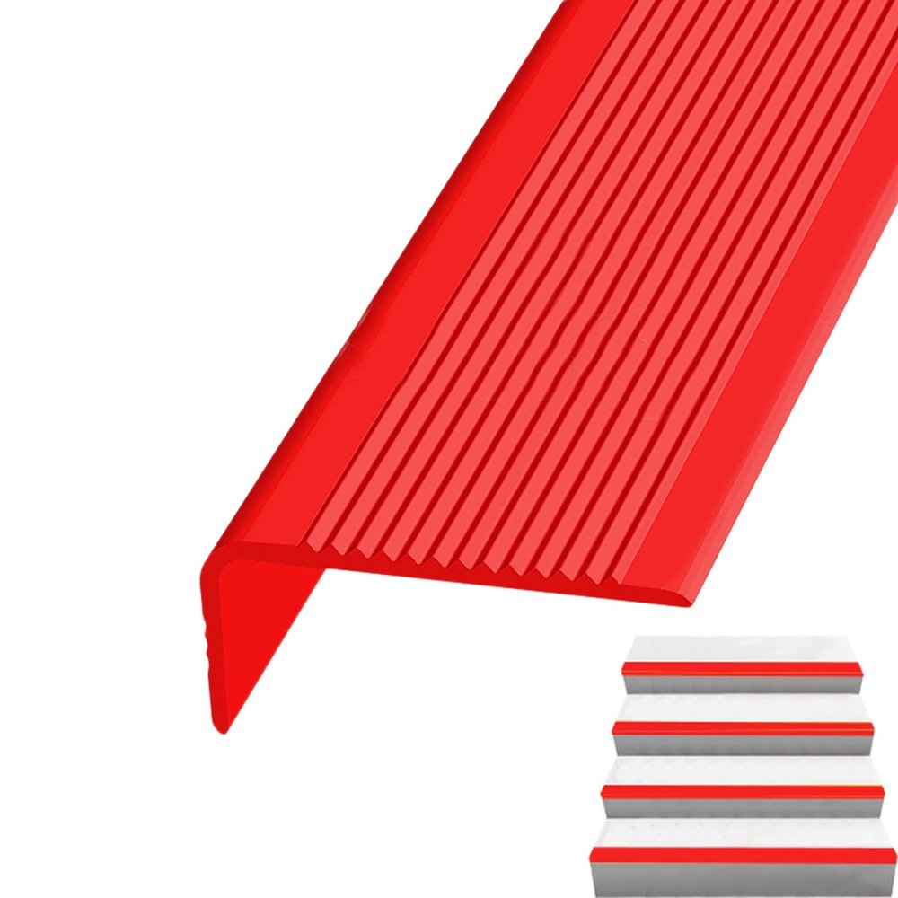 Self-Adhesive Corner Guard Stair Edge Profile, Anti-Slip PVC, 3 x 7 cm