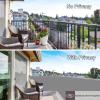 NKADNB Balcony Privacy Screen 120 x 550 cm, 220 g/m², Gray view 2