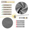 NKADNB Balcony Privacy Screen 120 x 550 cm, 220 g/m², Gray view 3