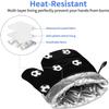 Soccer Ball Pattern Oven Mitts, Non-Slip Heat-Resistant Baking Gloves, 1 Pair view 4