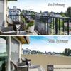 NKADNB Balcony Privacy Screen 140 x 150 cm, Khaki view 2