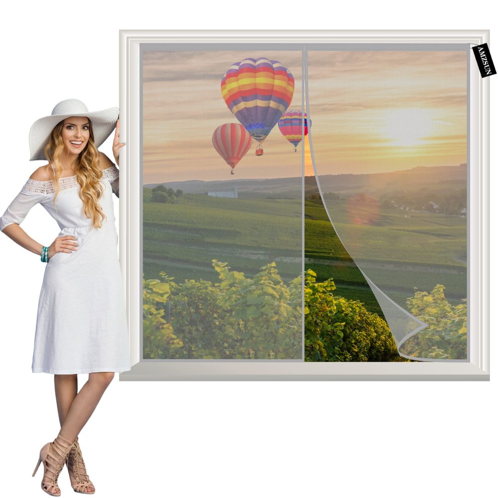 Magnetic Insect Screen 140 x 130 cm, Gray