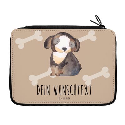 Mr. & Mrs. Panda Personalized Pencil Case with Name – Relaxing Dog