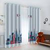 VASENA New York Skyline Blackout Curtains, 2-Piece Set, 3D Print, 234 x 137 cm view 2