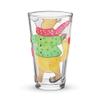 Mr. & Mrs. Panda Personalized Fox Ice-Skating Drinking Glass view 1
