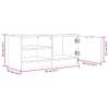 vidaXL TV Cabinets 2 pcs. Sonoma Oak 80x35x36.5 cm Engineered Wood view 3