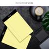 Alitte Yellow Legal Notepads, 12 x 20 cm, Perforated, Ruled, Thick Premium Paper, No Ink Bleed, for Home, Office, School, and Business, 50 Sheets per Pad view 4
