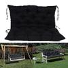 Yuly Outdoor Garden Bench Cushion, 2/3-Seater, Waterproof, Black view 1