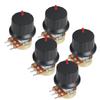 BEOTTO 5-Piece WH148 Linear Potentiometer Set, 1K 2K 5K 10K 20K 50K 100K 250K 1M, with Red 24 x 15 mm Knob Caps, 15 mm, 3-Pin Potentiometer Kit (Size: 250K OHM) view 2