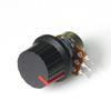 BEOTTO 5-Piece WH148 Linear Potentiometer Set, 1K 2K 5K 10K 20K 50K 100K 250K 1M, with Red 24 x 15 mm Knob Caps, 15 mm, 3-Pin Potentiometer Kit (Size: 250K OHM) view 4