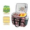 Picnic Cooler Bag, 15 L, 24 Cans, Colorful Stars/Skull, Insulated Lunch Bag view 3