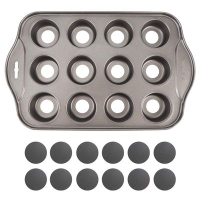 Mini Nonstick Cheesecake Pan with 12 Removable Bases