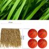 Artificial Palm Grass Thatch Panels, Rot-Resistant, Up to 15-Year Lifespan, Fire-Resistant Yellow, 10-Piece view 4